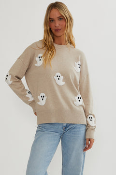 Beach Riot Callie Sweater Heathered Boos