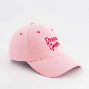 Chamaye Drama Queen Pink Denim Cap - Kids & Adults