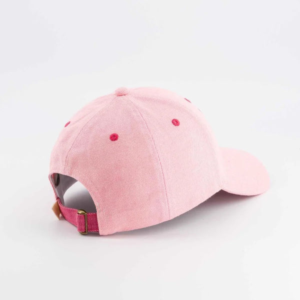 Chamaye Drama Queen Pink Denim Cap - Kids & Adults