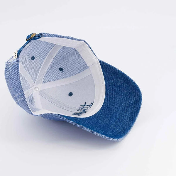 Chamaye High Five Blue Denim Cap - Kids & Adults