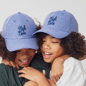 Chamaye High Five Blue Denim Cap - Kids & Adults