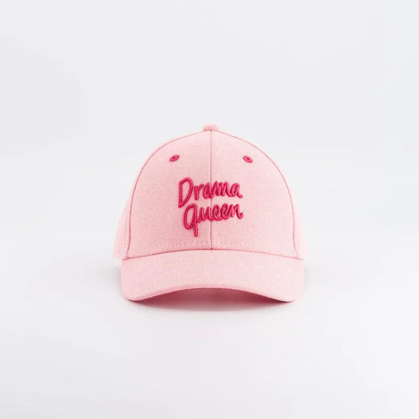 Chamaye Drama Queen Pink Denim Cap - Kids & Adults
