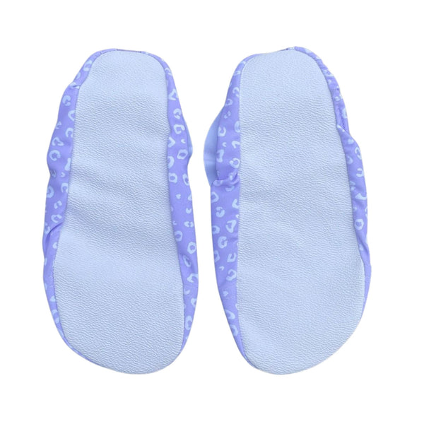 Swim Essentials Lila Leopard Kids Swim Socks