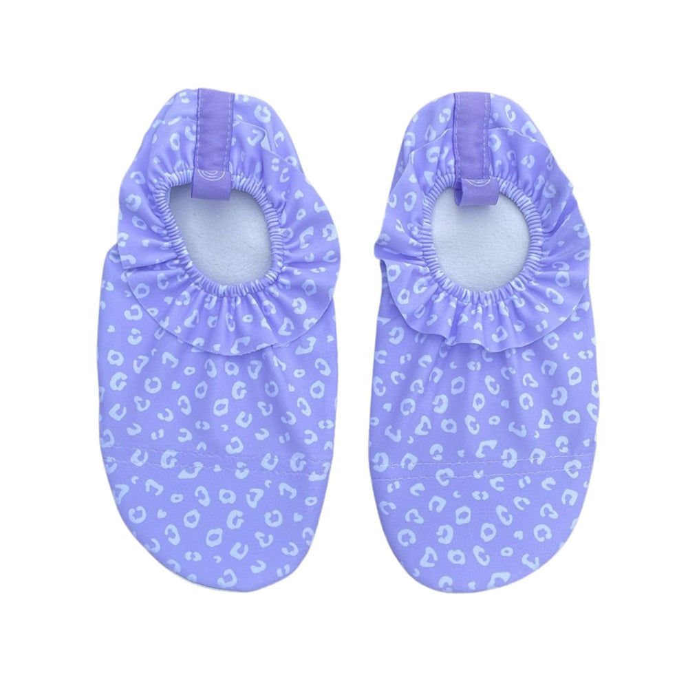 Swim Essentials Lila Leopard Kids Swim Socks