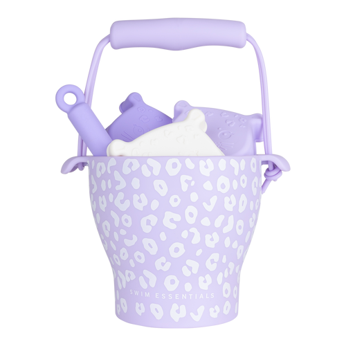 Lila Leopard Silicone set - Sand Bucket Set