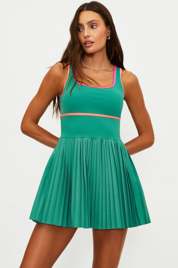 Beach Riot Antonia Dress Rally Green Colorblock