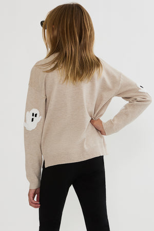 Beach Riot Little Callie Sweater Heathered Boos