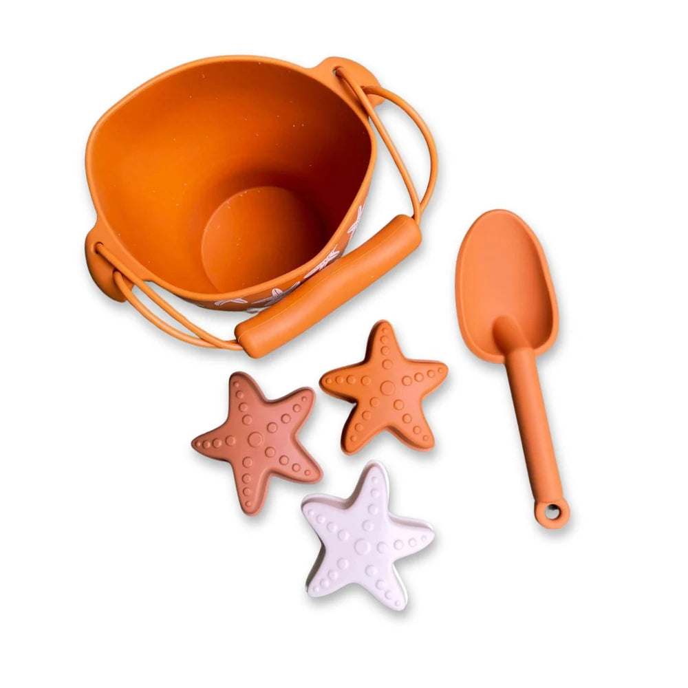 Swim Essentials Sea Stars Silicone Sand Bucket Set