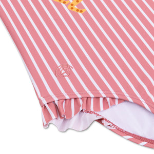 Swim Essentials Boldlines Red Kids Swimsuit