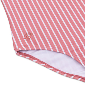 Swim Essentials Boldlines Red Kids Swimsuit