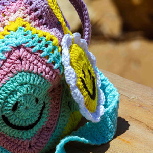 The Dream Boutique Happy Stitch Bucket Bag Pastel Pop