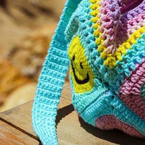 The Dream Boutique Happy Stitch Bucket Bag Pastel Pop