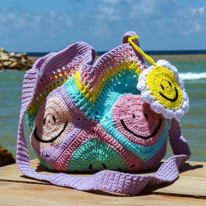 The Dream Boutique Happy Stitch Bucket Bag Pastel Pop