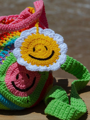 The Dream Boutique Happy Stitch Bucket Bag Rainbow Fizz