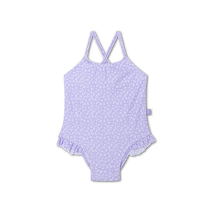 Swim Essentials Lila Leopard Kids Swimsuit