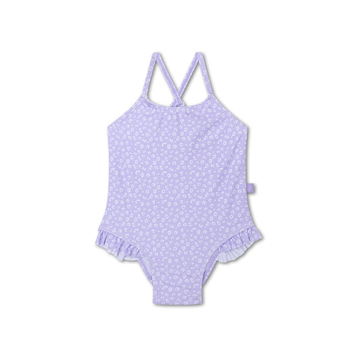 Swim Essentials Lila Leopard Kids Swimsuit