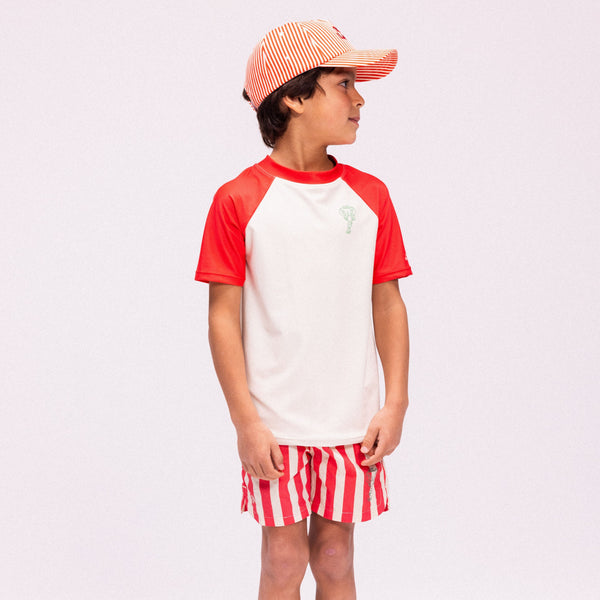 Swim Essentials Lobster Stripe Kids Swim Shorts