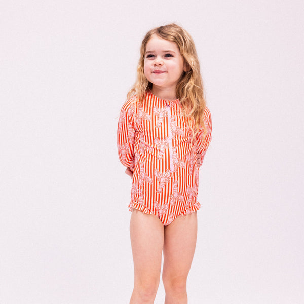 Swim Essentials Lobster Bay Long Sleeve UV Swimsuit