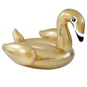 Swim Essentials Gold Swan Ride-On Float 150 cm