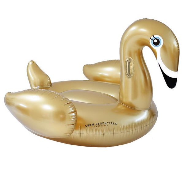 Swim Essentials Gold Swan Ride-On Float 150 cm