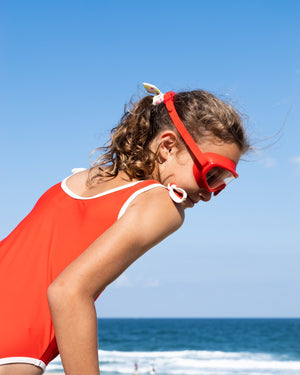 Petites Pommes Hans Swim Goggles Red Signal