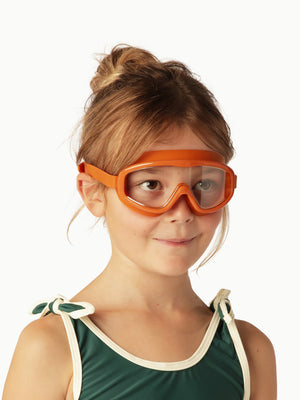 Petites Pommes Hans Kids Swim Goggles Tangerine