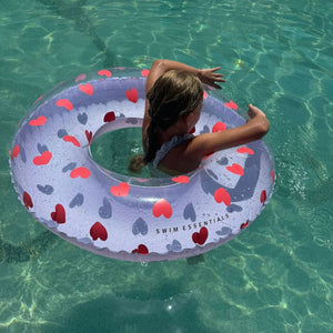 Swim Essentials Lila Heart Swim Ring 90 cm