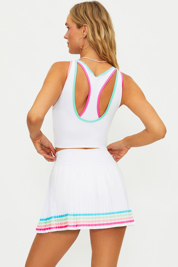 Beach Riot Ash Top Hibiscus Cove White