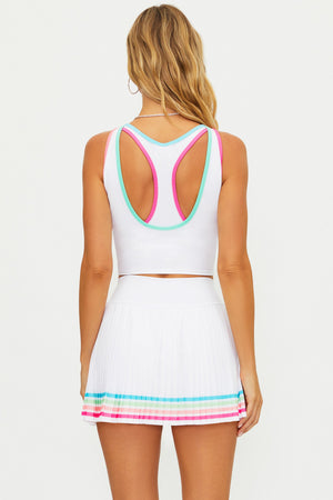 Beach Riot Ash Top Hibiscus Cove White