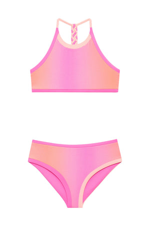 Beach Riot Little Bambi & Janie Set Petal Sunrise