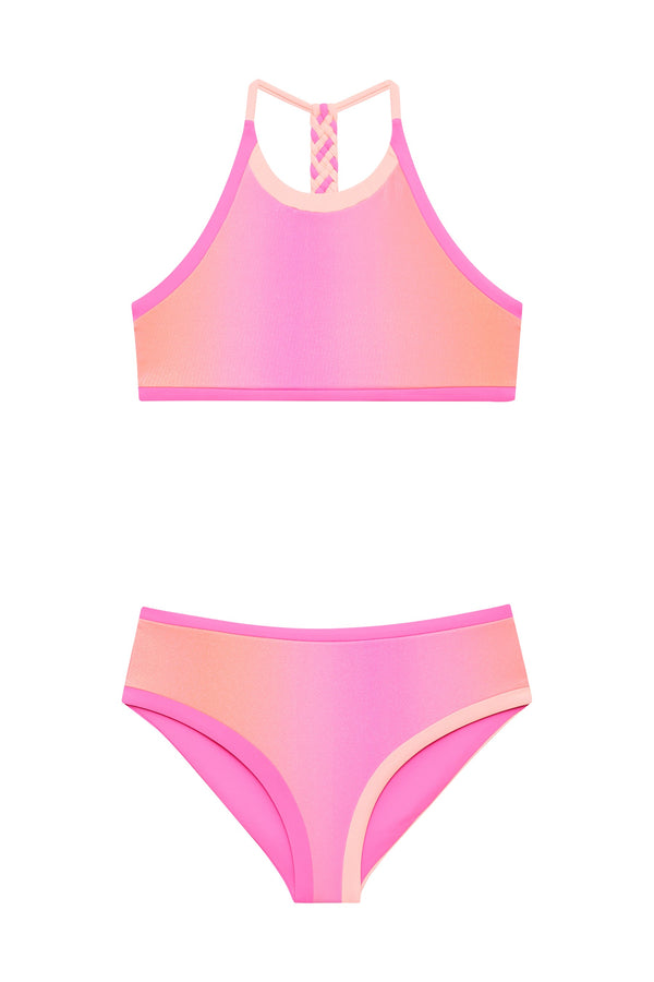 Beach Riot Little Bambi & Janie Set Petal Sunrise