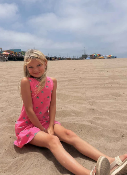 Beach Riot Little Caprina Dress Flamingo Fronds