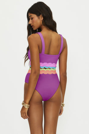 Beach Riot Marin Top Radiant Wave Colorblock
