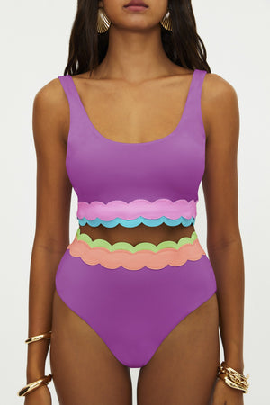 Beach Riot Marin Top Radiant Wave Colorblock