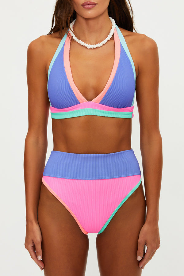 Beach Riot Moana Top Sherbert Shores Colorblock