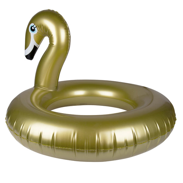 Swim Essentials Gold Swan Swim Ring 95 cm