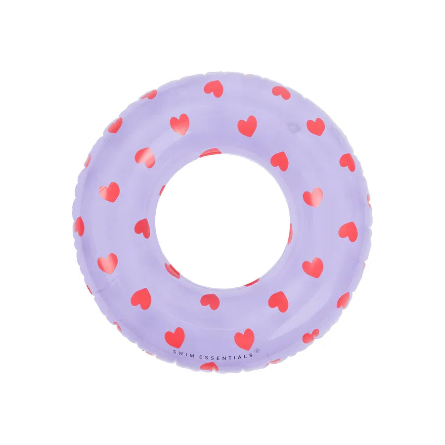 Swim Essentials Lila Heart Swim Ring 55 cm