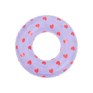 Swim Essentials Lila Heart Swim Ring 90 cm